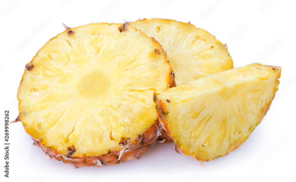 Fresh pineapple on white background Fresh pineapple on white background