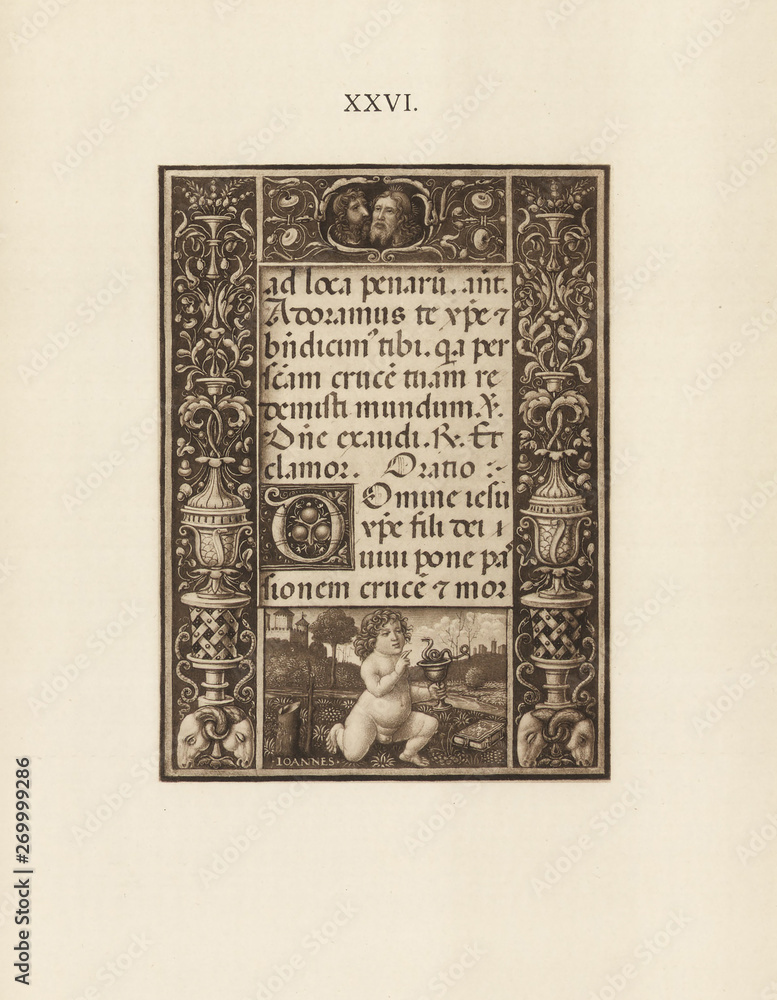 Obraz premium Christian illustration. Old image