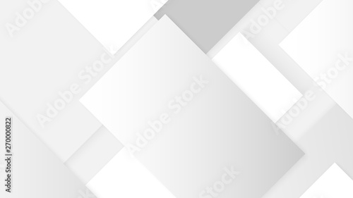 Abstract white and gray gradient color overlap dimension modern background design vector Illustration.