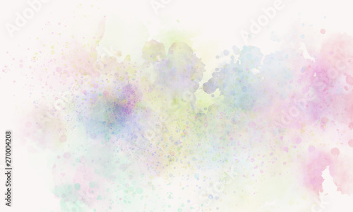 Abstract digital watercolor painting graphic design background
