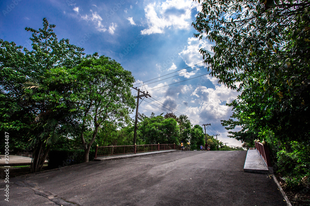 Bang Kachao:May26,2019,atmosphere in park near Bangkok,with people visiting nature,cycling, couples,families with young children,friends group to relax during the holiday,area Bang Nam Phueng,Thailand Bang Kachao:May26,2019,atmosphere in park near Bangkok,with people visiting nature,cycling, couples,families with young children,friends group to relax during the holiday,area Bang Nam Phueng,Thailand