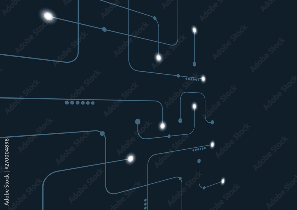 Naklejka premium Abstract geometric connect lines and dots.Simple technology graphic background.Illustration Vector design Network and Connection concept.