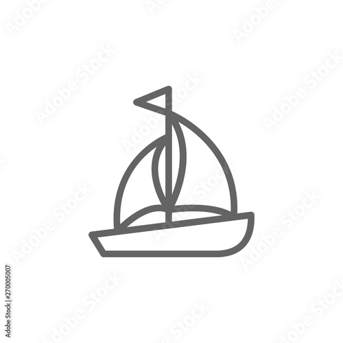 Portugal, sailboat icon. Element of Portugal icon. Thin line icon for website design and development, app development. Premium icon
