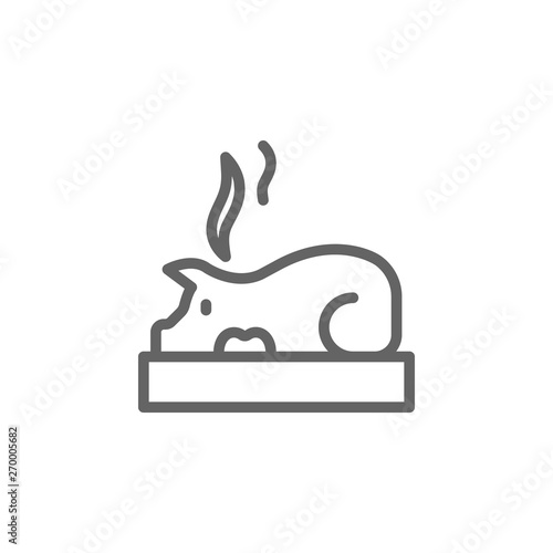 Portugal, food, roasted pig icon. Element of Portugal icon. Thin line icon for website design and development, app development. Premium icon