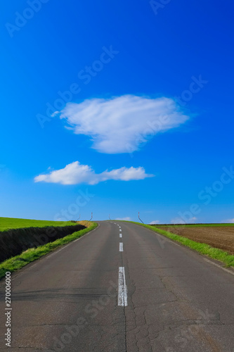 日本北海道 青空へ続く道 Stock Photo Adobe Stock 日本北海道 青空へ続く道 Stock Photo Adobe Stock