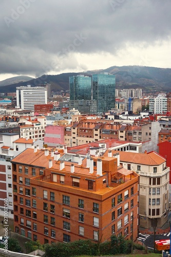 cityscape and building architecture in Bilbao city Spain, Bilbao travel destination