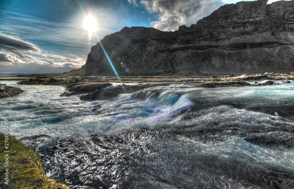 Fototapeta premium Þjóðvegur waterfall