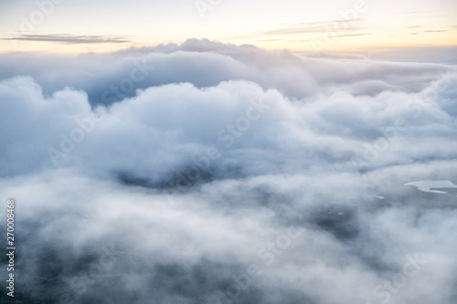 Autumn clouds in tundra