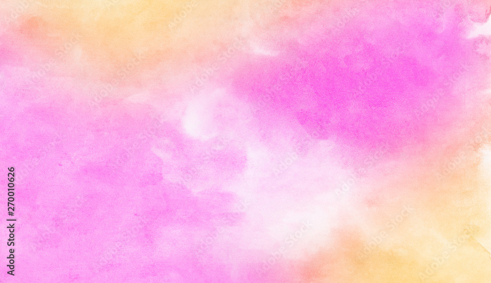 Fantasy light red, pink and yellow shades watercolor background. Aquarelle paint paper textured stain canvas element for text design, greeting card, template. Multicolor hand drawn illustration Fantasy light red, pink and yellow shades watercolor background. Aquarelle paint paper textured stain canvas element for text design, greeting card, template. Multicolor hand drawn illustration