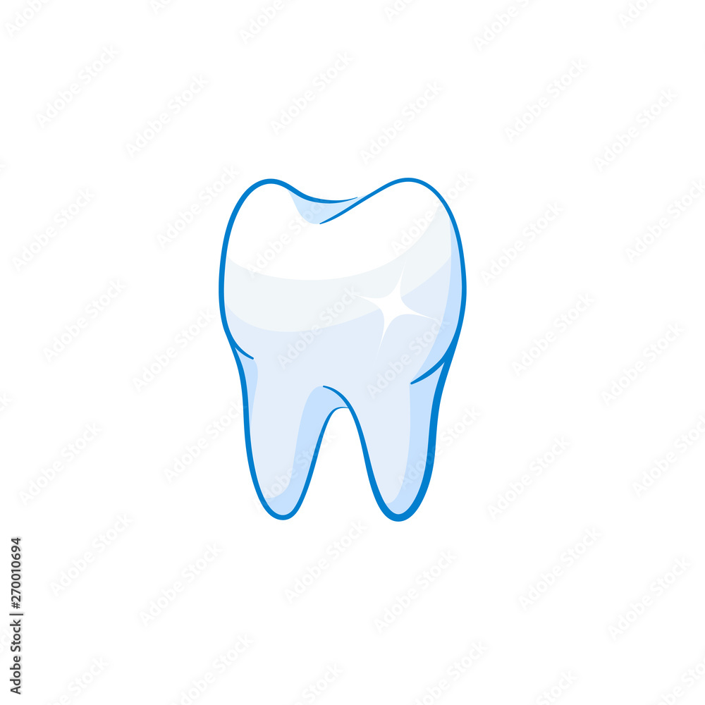 Shiny tooth dental logo vector Shiny tooth dental logo vector