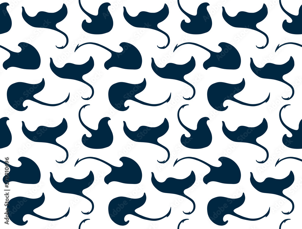 Stingray simple pattern vector Stingray simple pattern vector