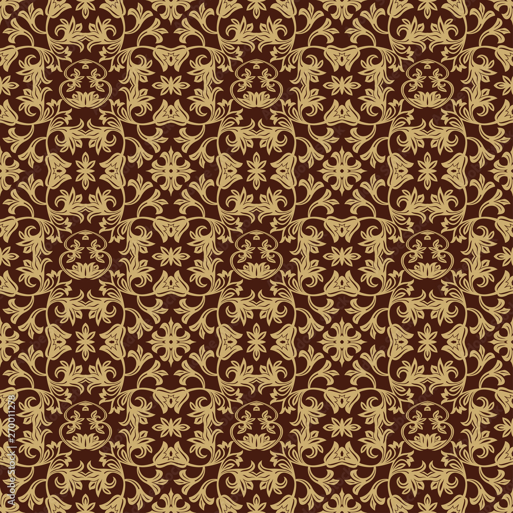 Seamless wall-paper in baroque style.