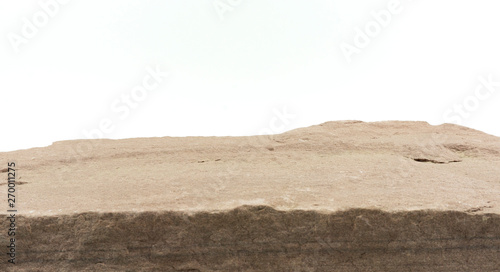 Rock Front Sandstone texture of blurred white background, construction work, decorate large buildings, Blank for design..