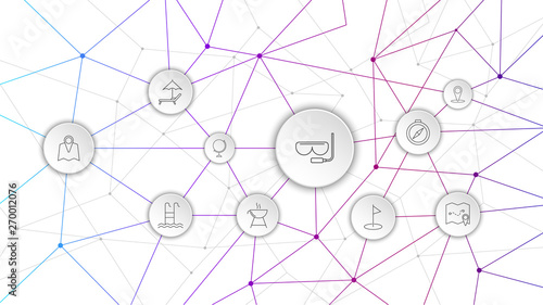 mask for diving icon. From Web set