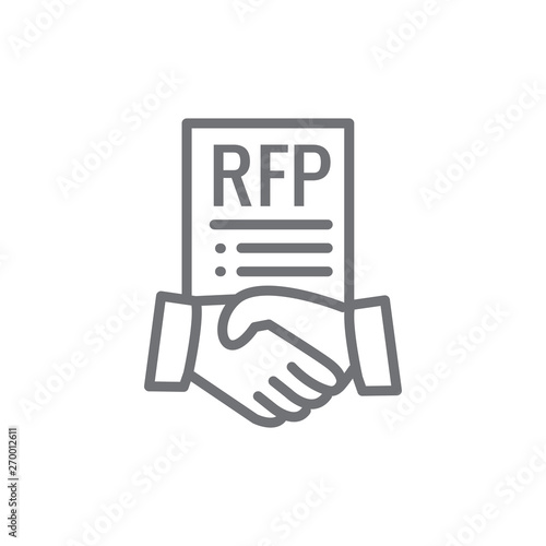 RFP Icon - request for proposal concept or idea