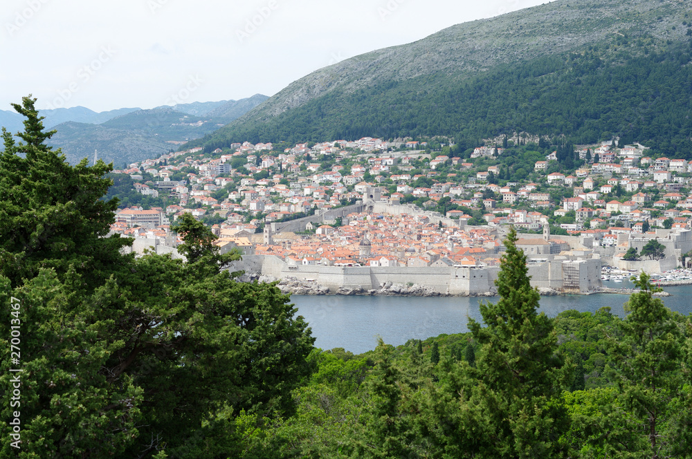 Vue de Dubrovnik depuis Lokrum