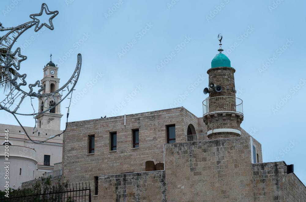 Jaffa mosque and church