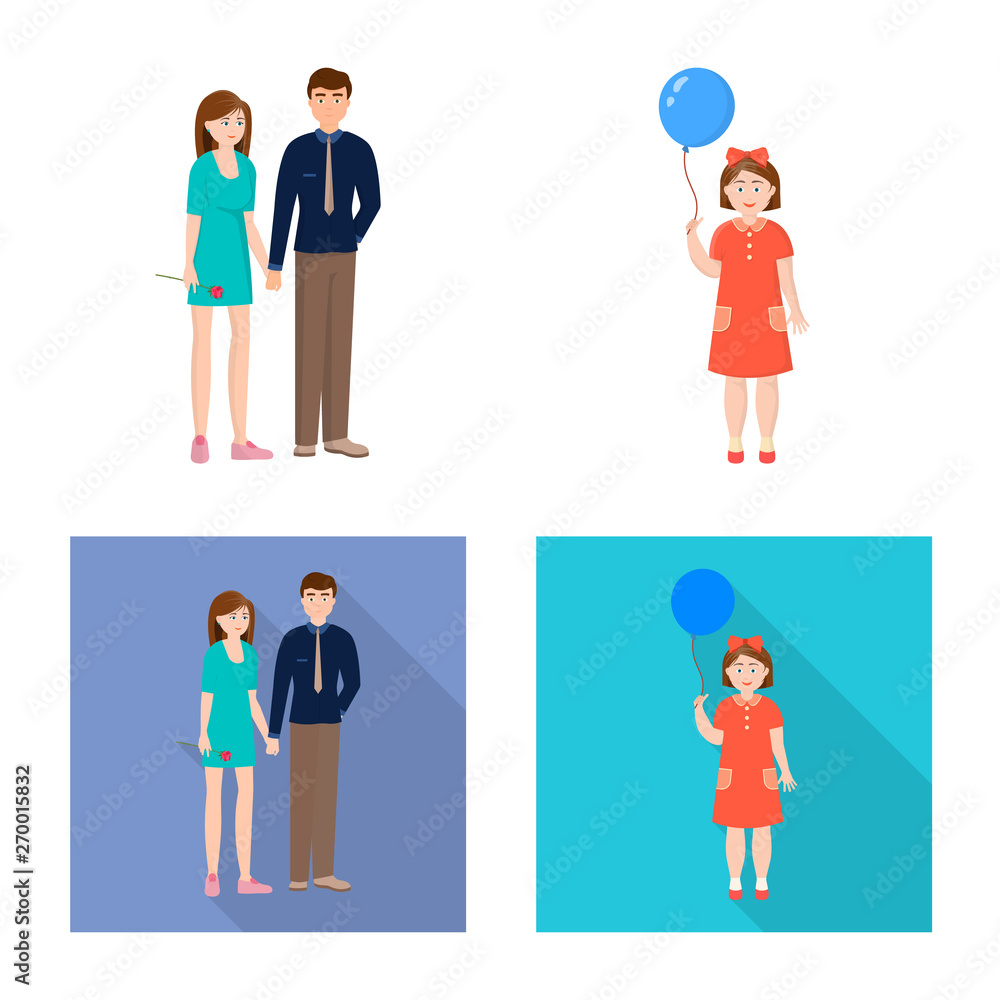custom made wallpaper toronto digitalVector design of character and avatar sign. Set of character and portrait stock symbol for web.