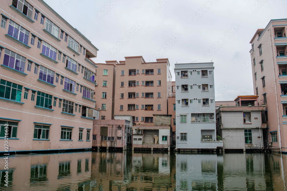 modern building next to water in Guangzhou Guangdong China