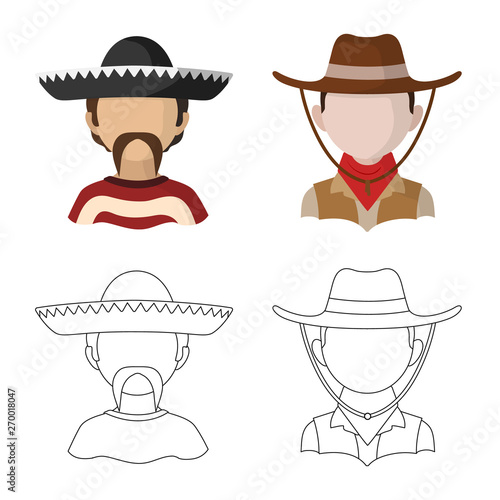 Vector design of imitator and resident logo. Collection of imitator and culture stock vector illustration.