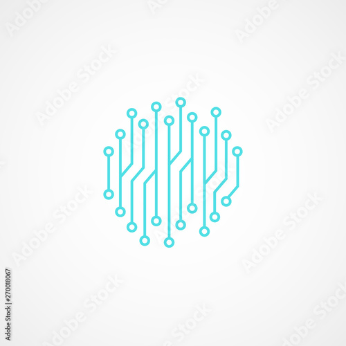 Electronic technology abstract vector