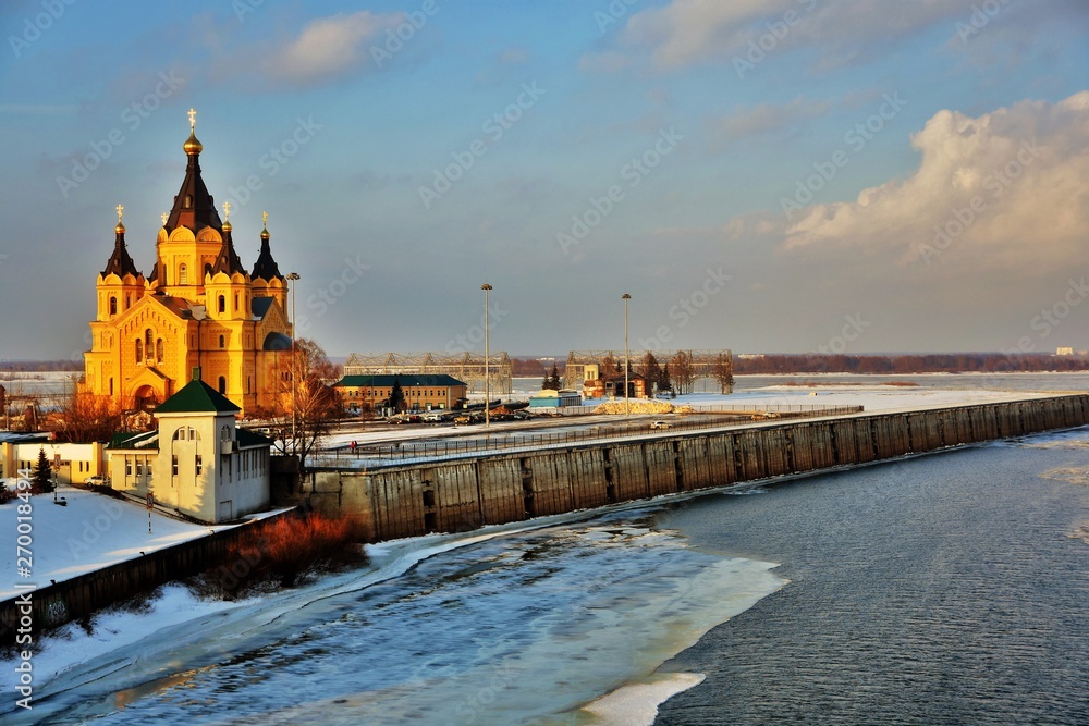 Fototapeta premium Church of Alexander Nevsky in Nizhny Novgorod, Russia.