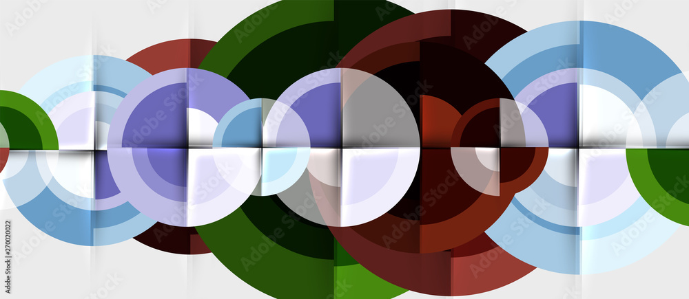 Geometric design abstract background - circles Geometric design abstract background - circles