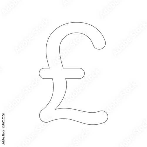 Pound sign icon. Element of web for mobile concept and web apps icon. Outline, thin line icon for website design and development, app development