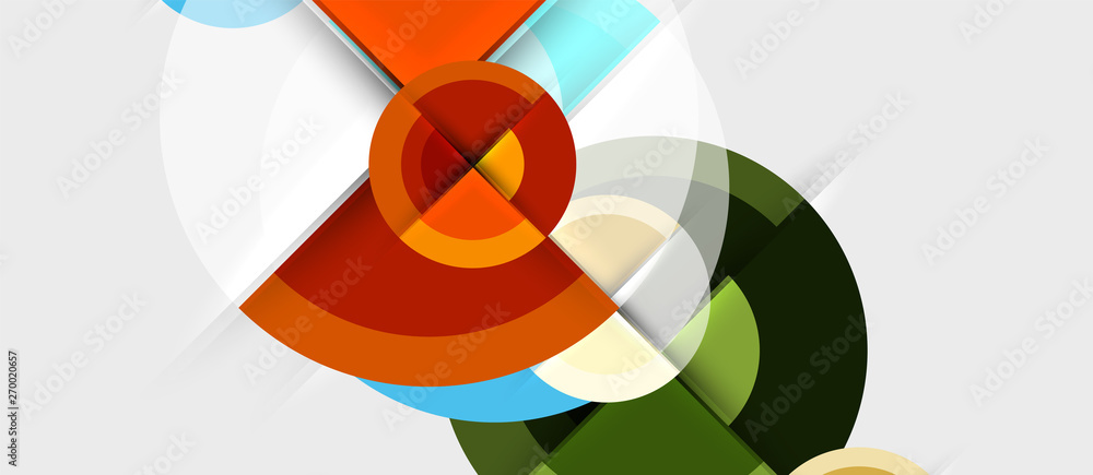 Obraz premium Geometric design abstract background - circles