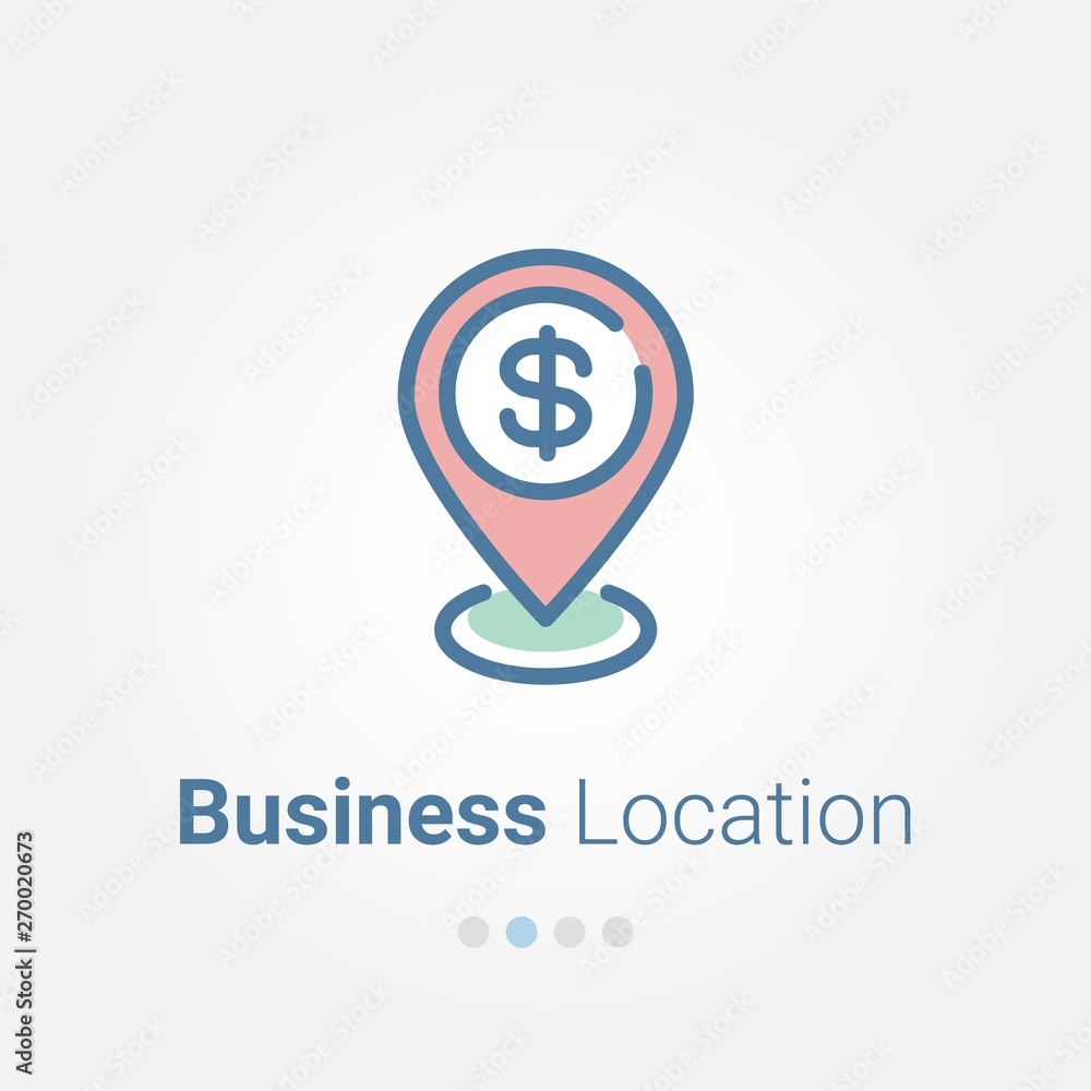 Business Location vector icon