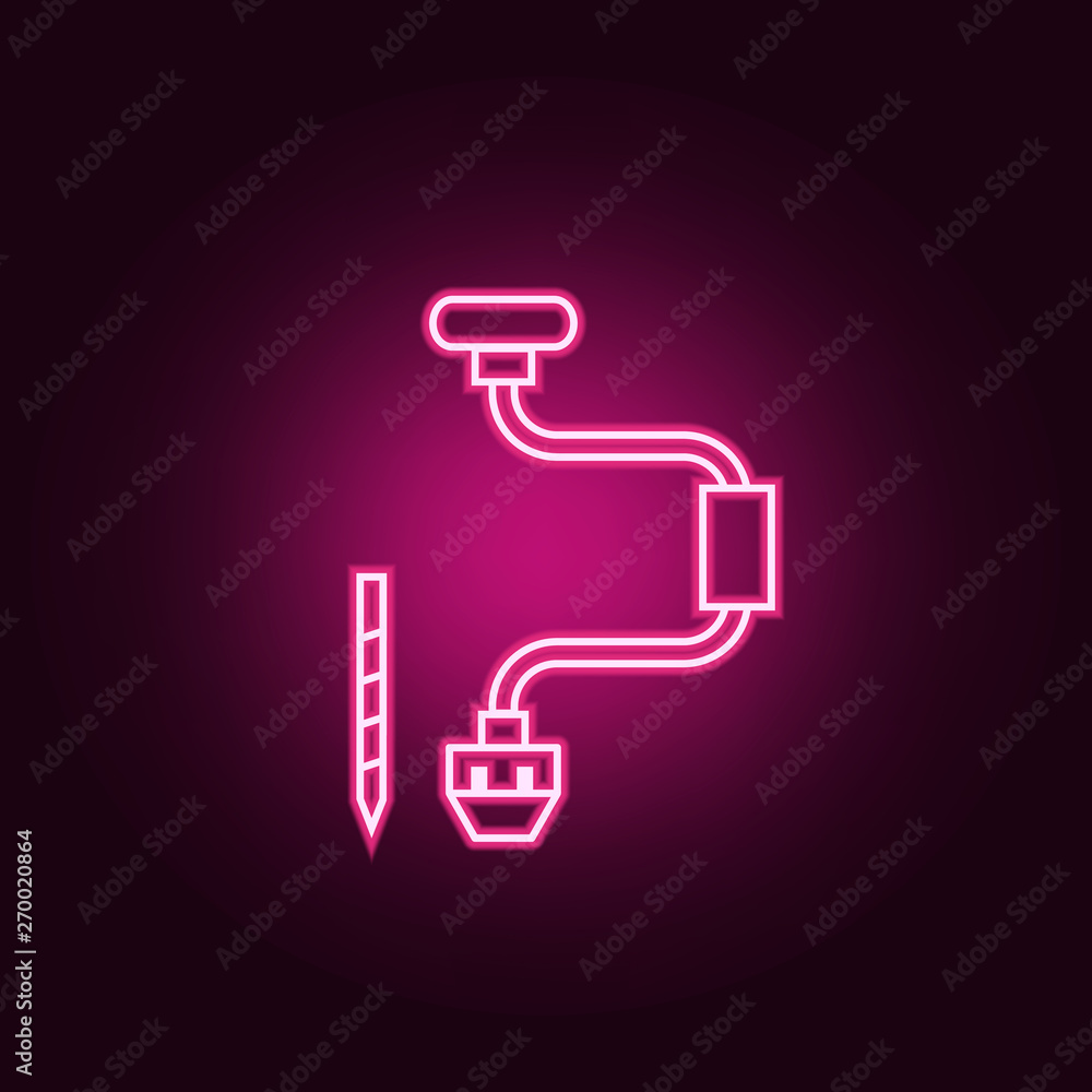 Winter hat neon icon. Elements of web set. Simple icon for websites, web design, mobile app, info graphics Winter hat neon icon. Elements of web set. Simple icon for websites, web design, mobile app, info graphics