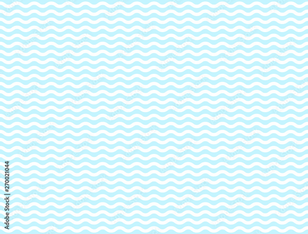 Fototapeta Light blue wavy seamless pattern vector