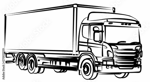 A sketch of the long truck.