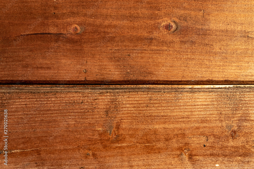 Obraz premium Brown wood texture background, close up and full frame