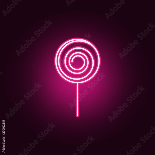 coat stand hanger neon icon. Elements of web set. Simple icon for websites, web design, mobile app, info graphics photo