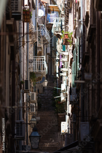 old street in Dubrovnik. Croatia