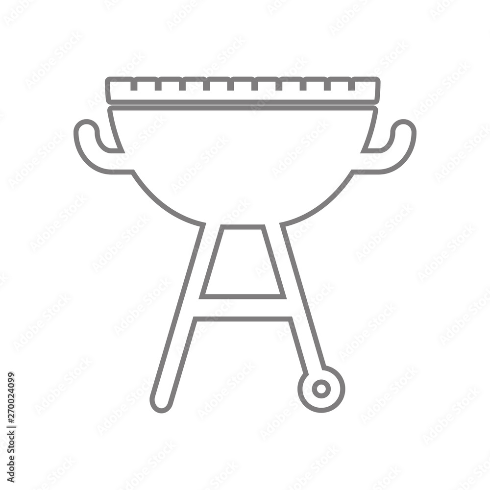 Grill icon. Element of web for mobile concept and web apps icon. Outline, thin line icon for website design and development, app development Grill icon. Element of web for mobile concept and web apps icon. Outline, thin line icon for website design and development, app development