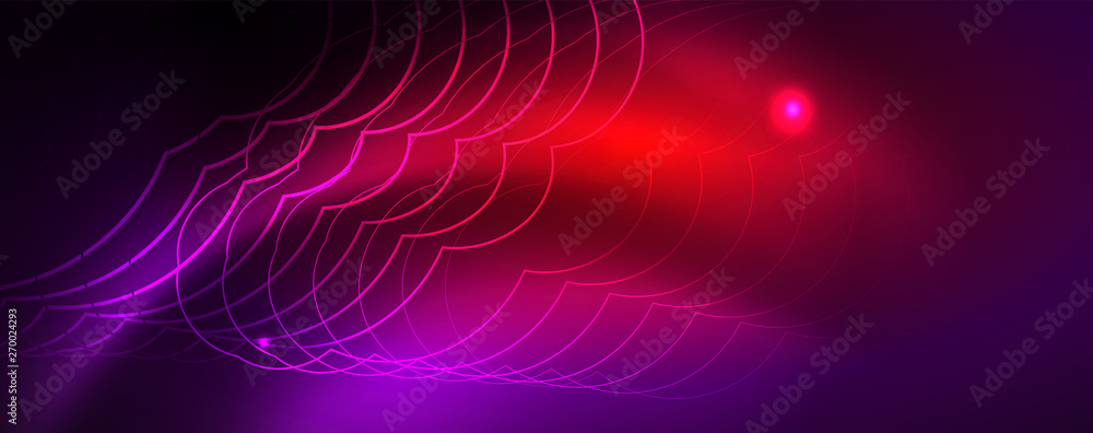 Shiny glowing design background, neon style lines, technology concept, vector Shiny glowing design background, neon style lines, technology concept, vector