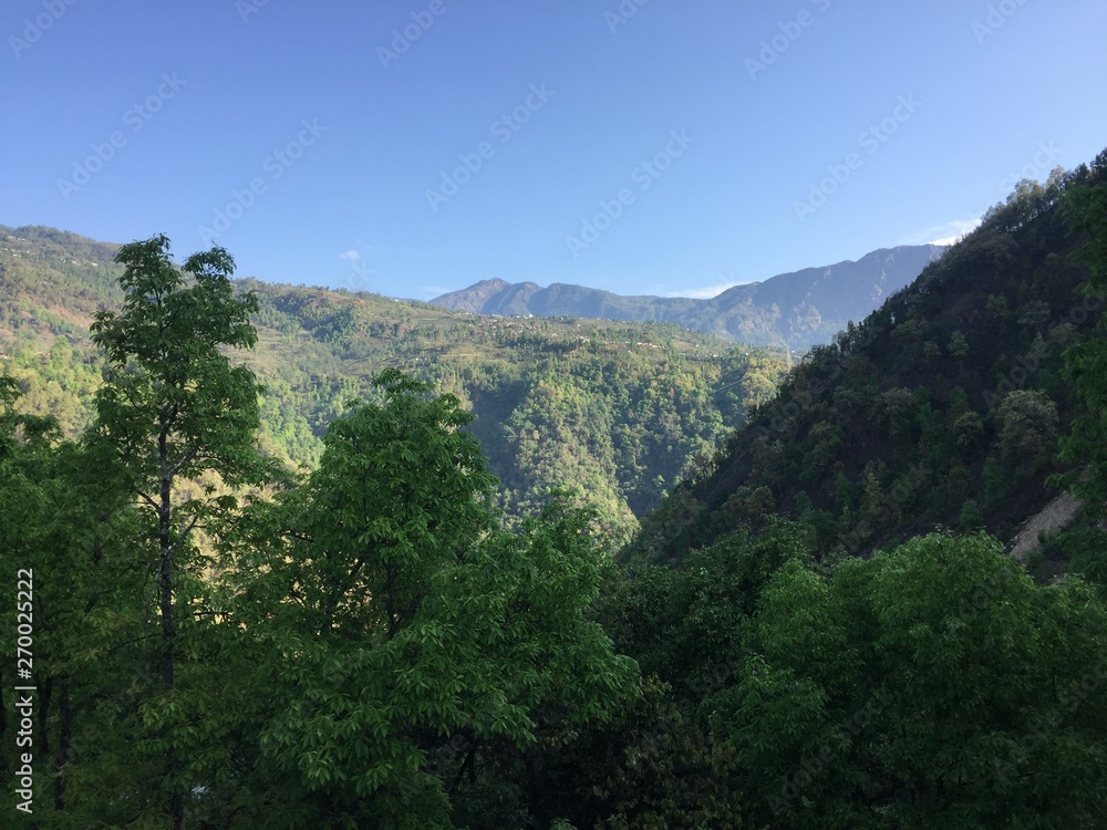 Fototapeta premium scenery of green hills