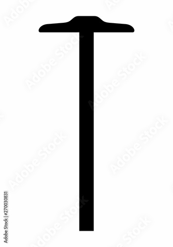 T ruler dark silhouette