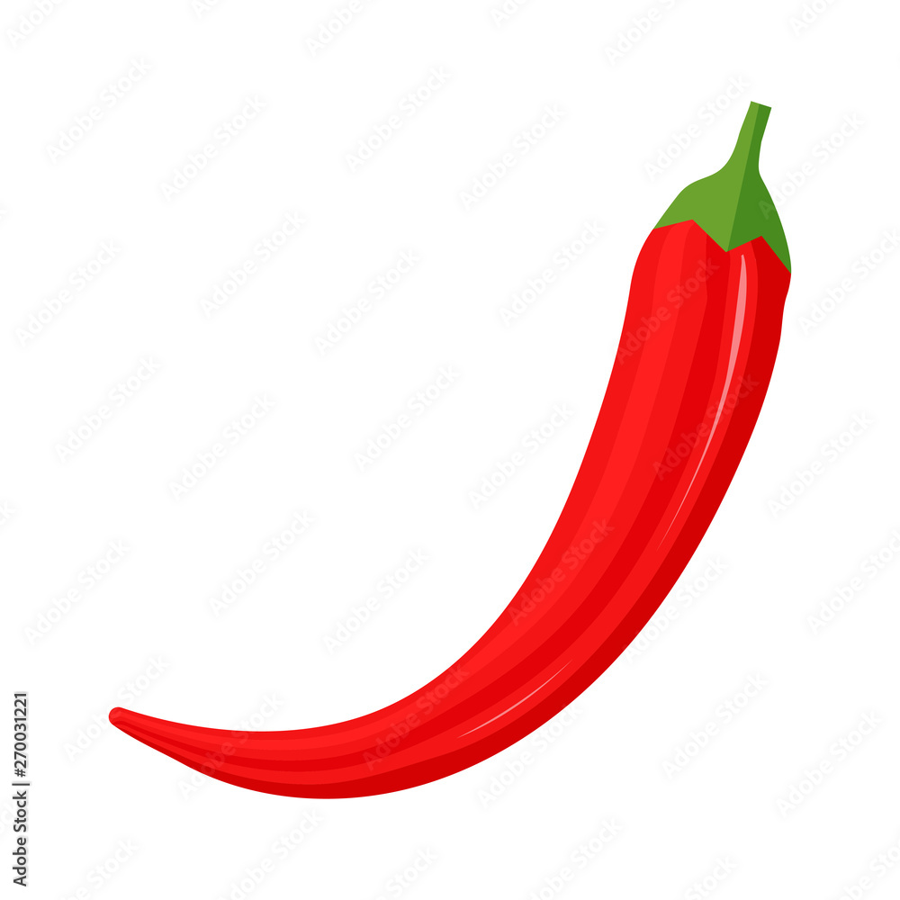 Chili peppers on white background Chili peppers on white background