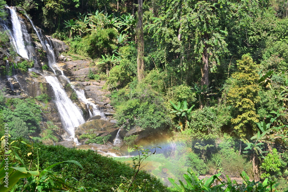 Wachiratarn Waterfall on the way to Doi Inthanon National Park, ChiengMai.