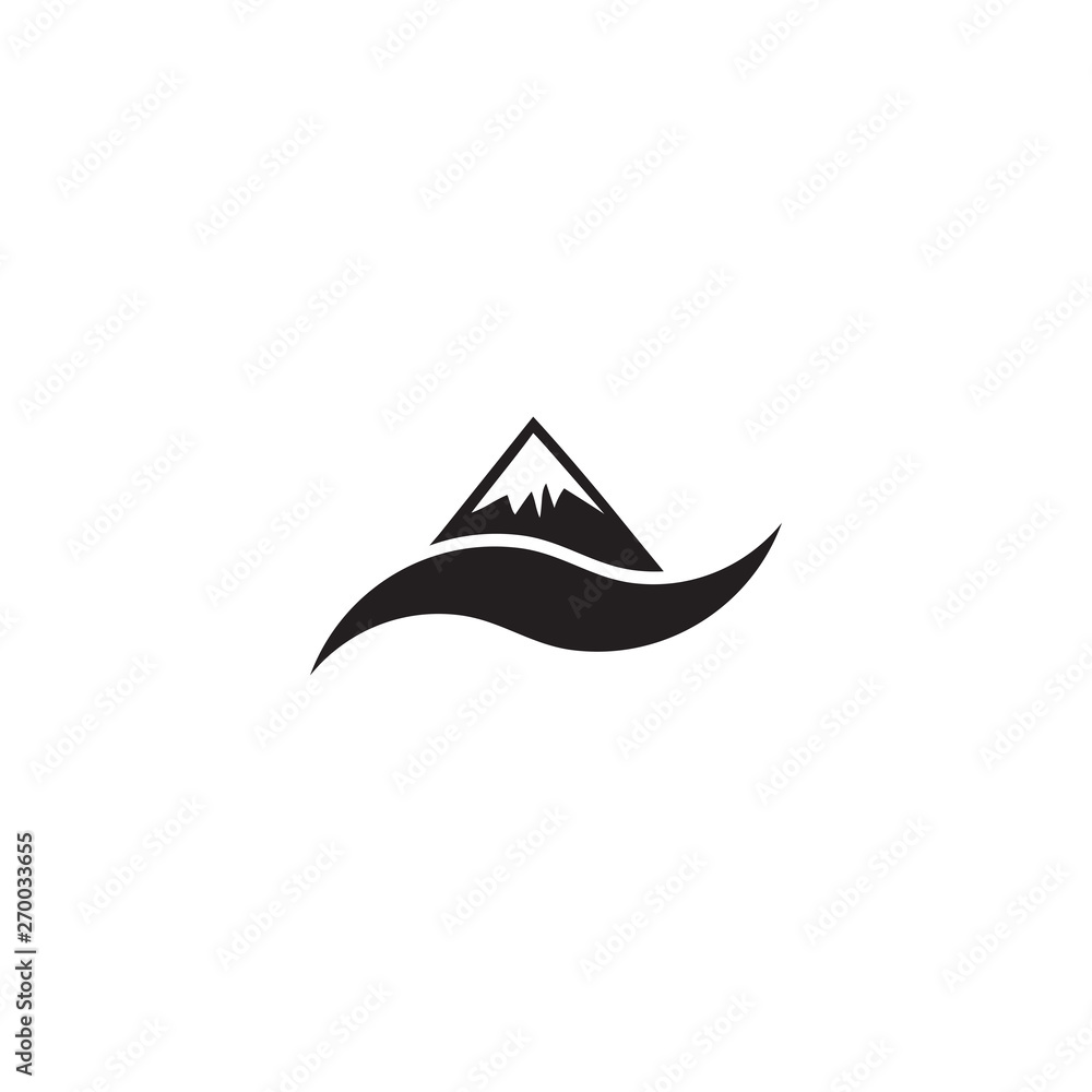Mountain logo design vector template Mountain logo design vector template