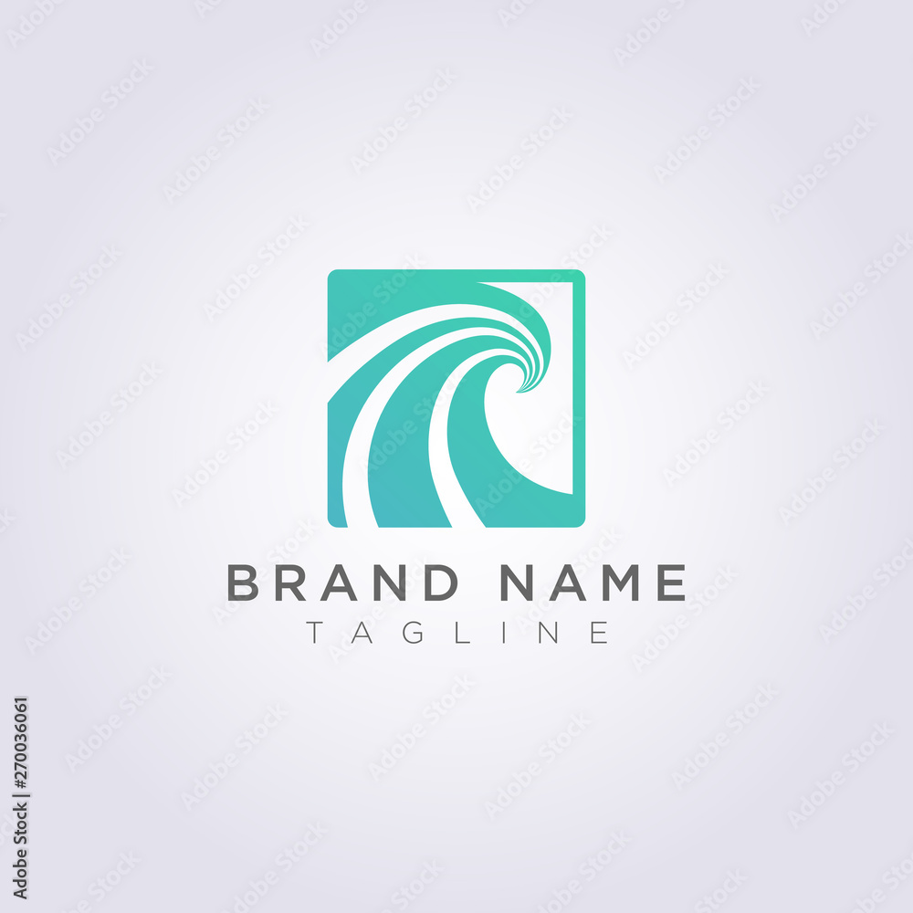 Waveform logo templates for your business and brand