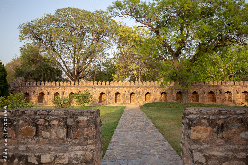 Fototapeta premium Tomb of Isa Khan in Humayun's Tomb, Delhi, India