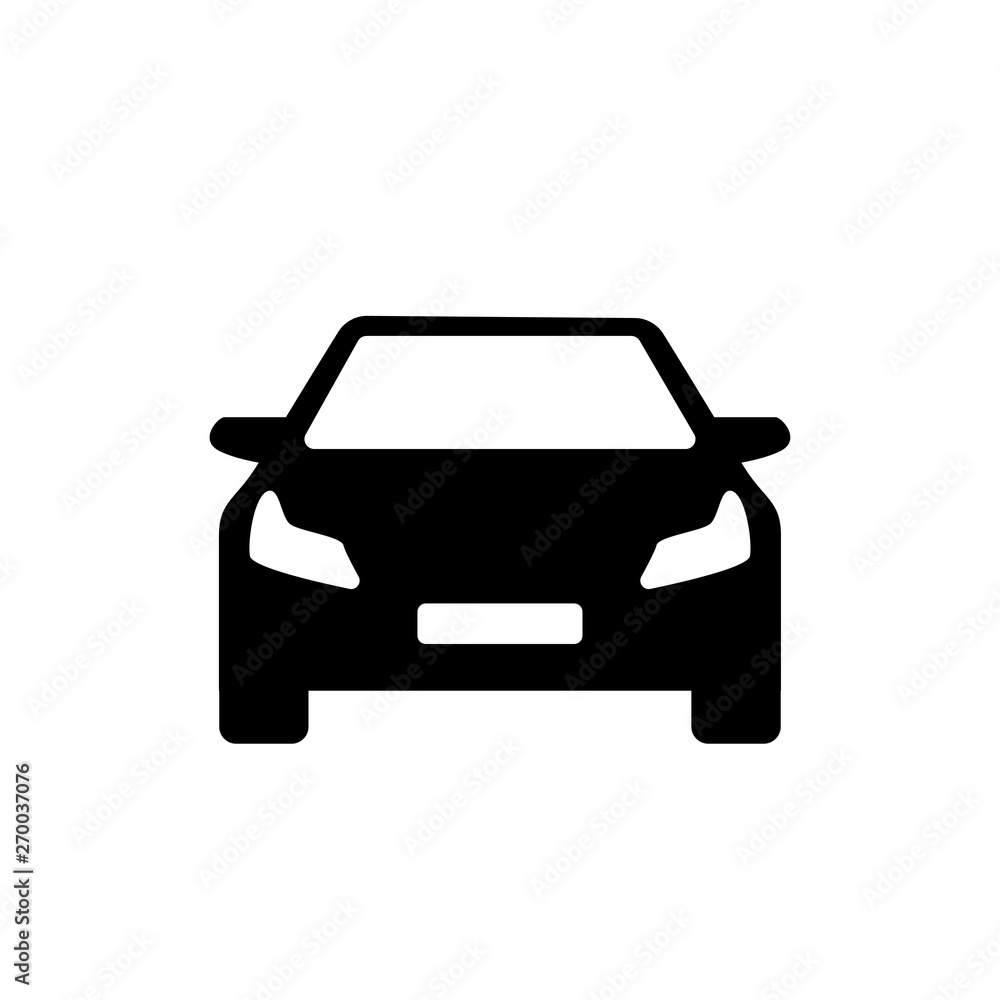 black and white modern car simple logo Stock Vector | Adobe Stock