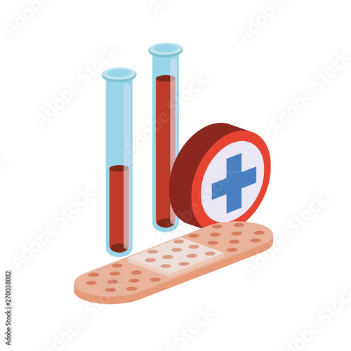 laboratory instruments in white background