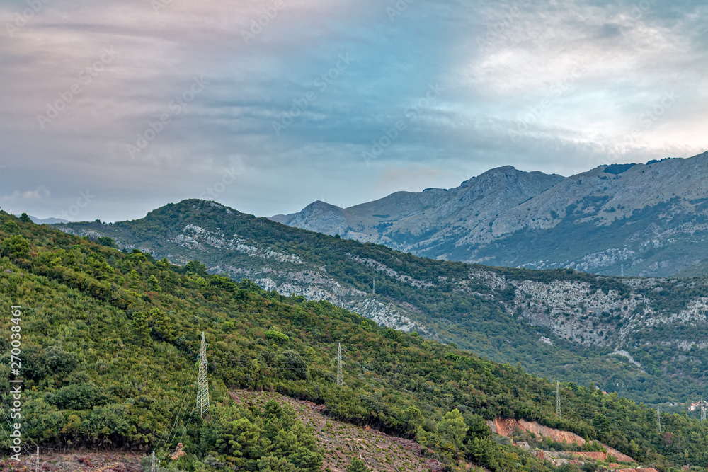 Mountain View. Budva, Montenegro. Panorama