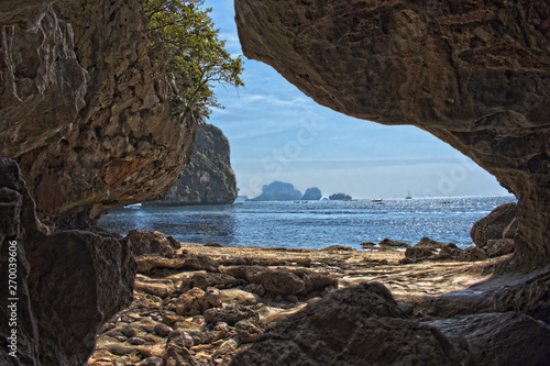 Seaview from Ao Phra Nang Grotto, Krabi, Thailand photo