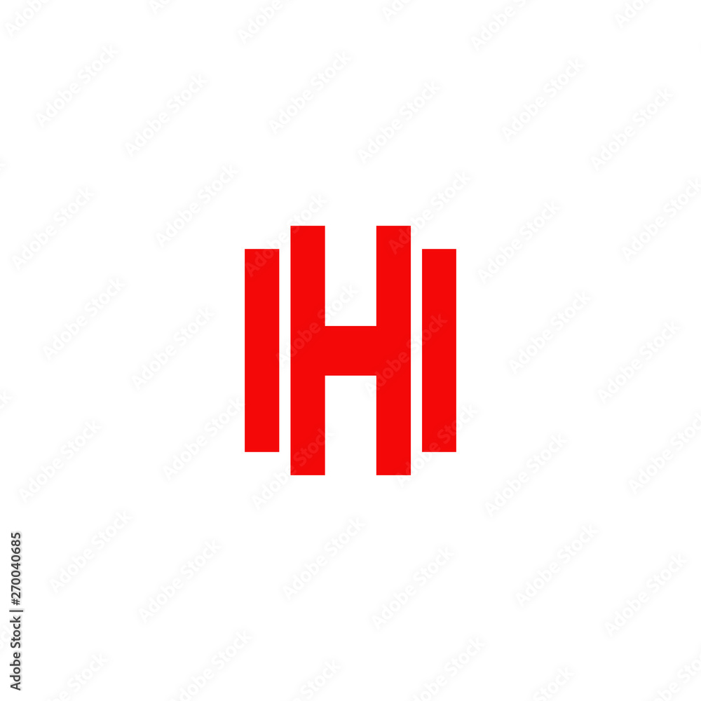 Obraz premium H letter logo design vector template